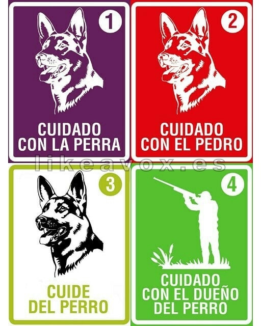 Cuidado con el dueño del perro